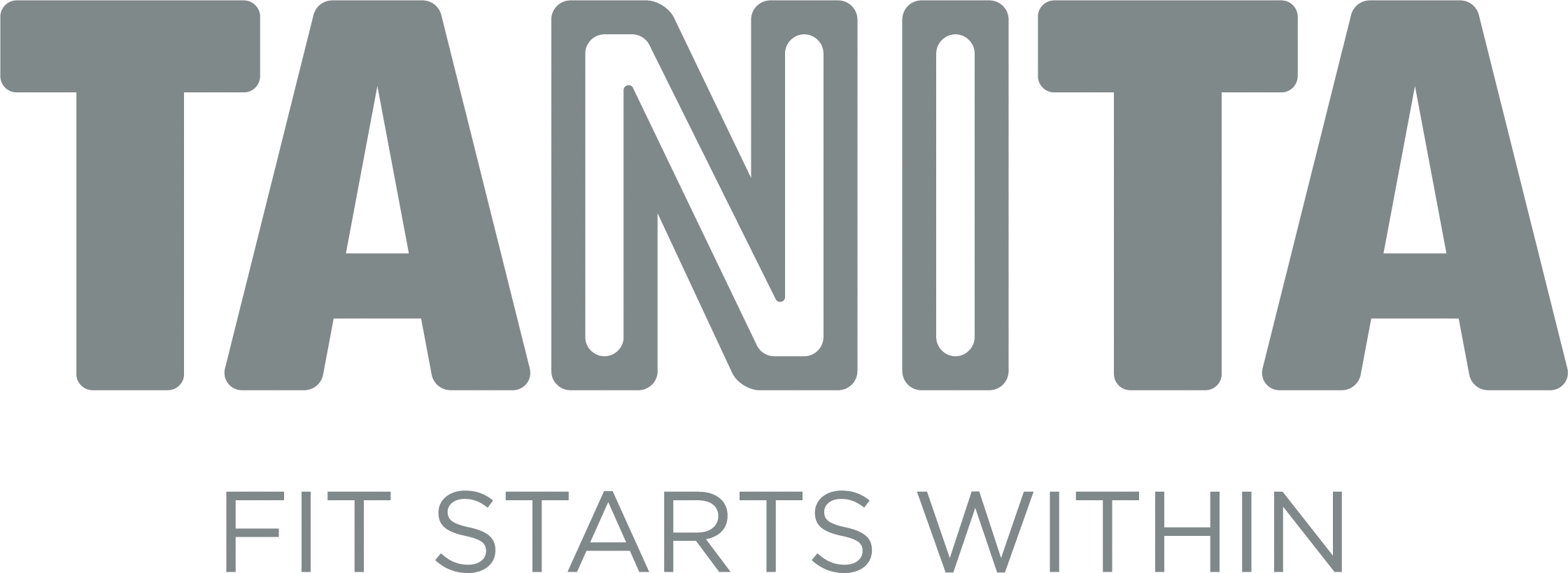TANITA logo in greyscale